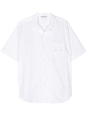 Ih Nom Uh Nit logo-print bowling shirt - White