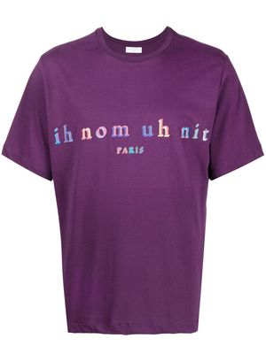 Ih Nom Uh Nit logo-print cotton T-shirt - Purple