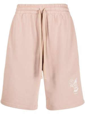 Ih Nom Uh Nit logo-print cotton track shorts - Pink
