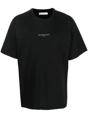 Ih Nom Uh Nit logo-print detail T-shirt - Black