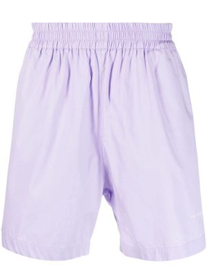 Ih Nom Uh Nit logo-print elasticated-waist shorts - Purple