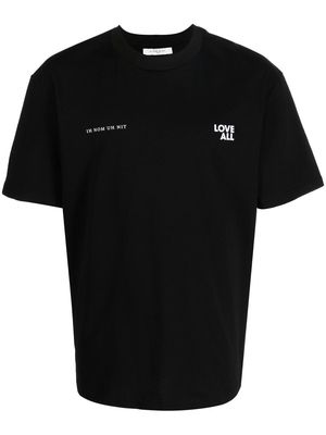 Ih Nom Uh Nit Love All graphic-print T-shirt - Black