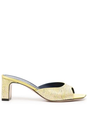 iindaco Ade 60mm crystal-embellished sandals - Yellow