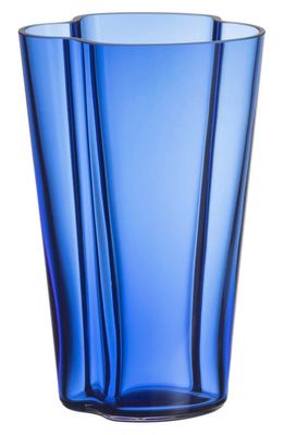 Iittala Aalto Vase in Marine Blue