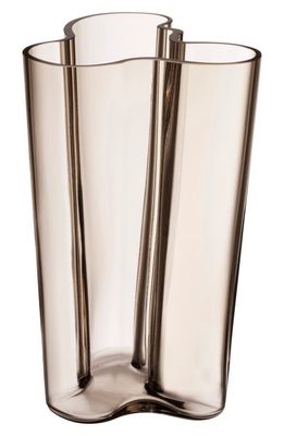 Iittala Alvar Aalto Finlandia Crystal Vase in Linen