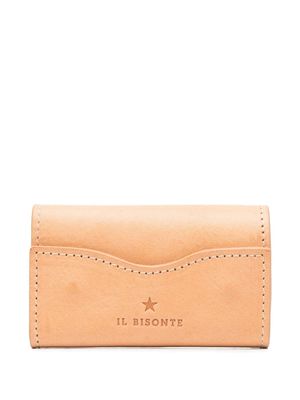 Il Bisonte debossed-logo key-chain wallet - Brown