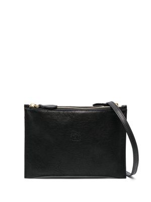 Il Bisonte Giulia leather clutch bag - Black