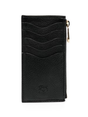 Il Bisonte logo-debossed leather cardholder - Black
