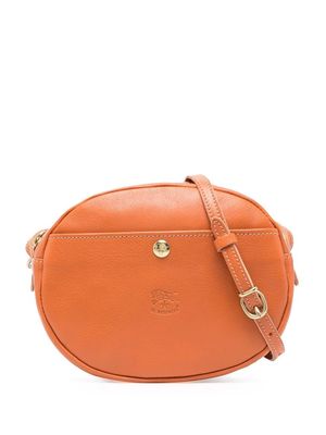Il Bisonte logo zipped satchel bag - Orange