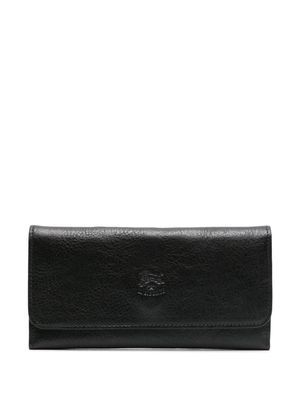 Il Bisonte tri-fold leather wallet - Black