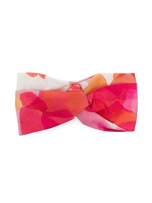 Il Gufo abstract-print headband - Pink