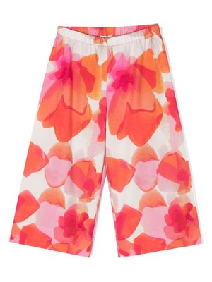 Il Gufo abstract-print wide-leg trousers - Pink