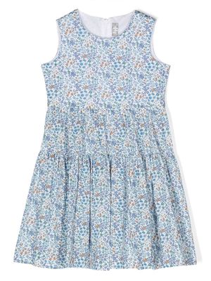 Il Gufo all-over floral print dress - Blue