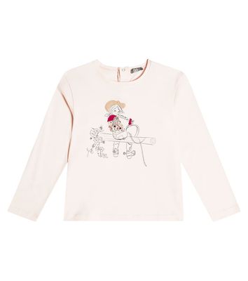 Il Gufo Appliqué cotton jersey T-shirt