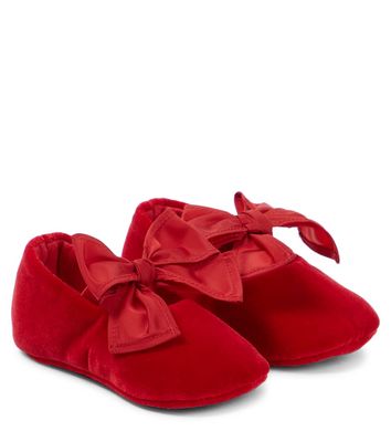 Il Gufo Baby bow-embellished ballet flats