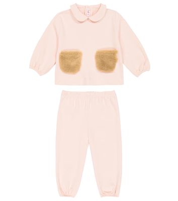 Il Gufo Baby cotton-blend sweatshirt and sweatpants set
