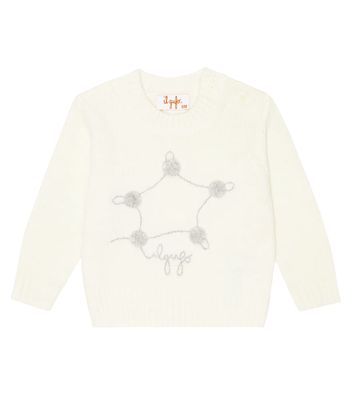 Il Gufo Baby embroidered wool sweater