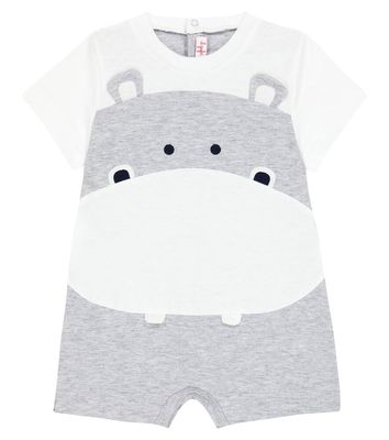 Il Gufo Baby hippo cotton bodysuit