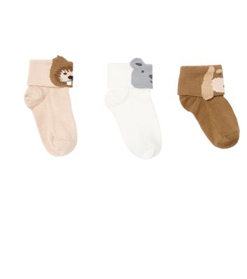 Il Gufo Baby set of 3 cotton-blend socks