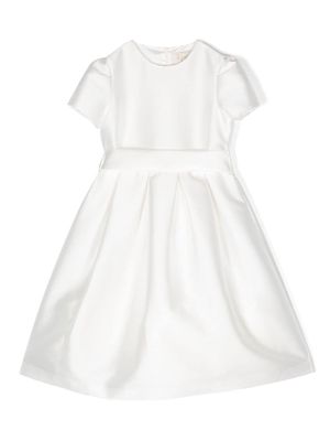 Il Gufo bow-detail short-sleeved dress - White