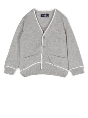 Il Gufo button-up knitted cardigan - Grey