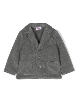 Il Gufo button-up notched-lapels coat - Grey