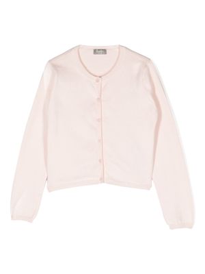Il Gufo button-up organic cotton cardigan - Pink