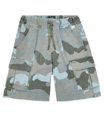 Il Gufo Camouflage cotton-blend shorts
