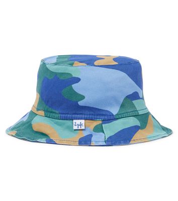 Il Gufo Camouflage twill bucket hat