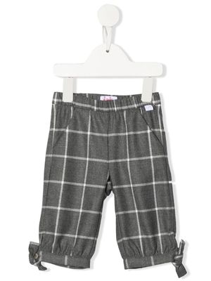 Il Gufo check-pattern trousers - Grey