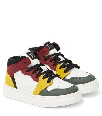 Il Gufo Colorblocked leather sneakers