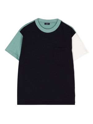 Il Gufo colour-block cotton T-Shirt - Black