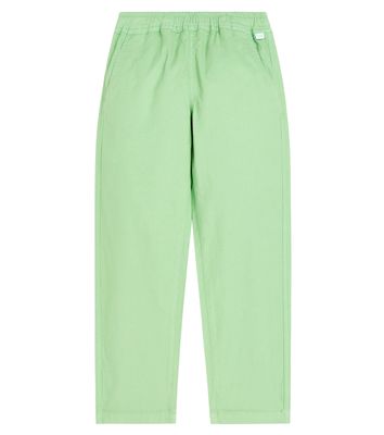 Il Gufo Cotton and linen-blend straight pants