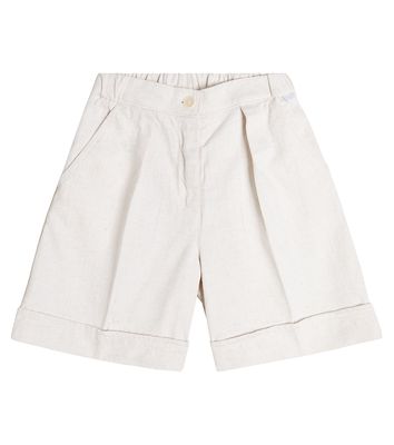 Il Gufo Cotton and linen shorts