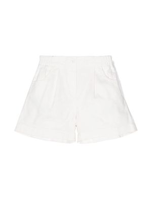 Il Gufo cotton-blend bermuda shorts - White