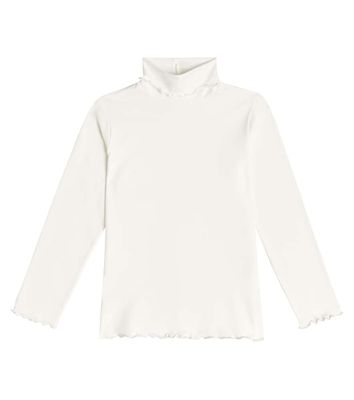 Il Gufo Cotton-blend jersey turtleneck top