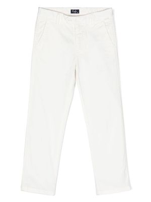 Il Gufo cotton chino trousers - White