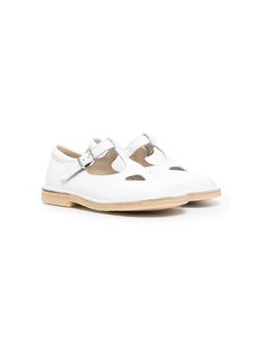 Il Gufo cut-out leather ballerinas - White
