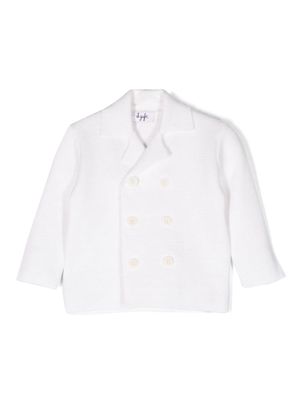 Il Gufo double-breasted knitted blazer - White