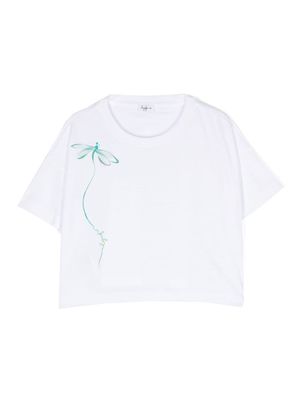 Il Gufo dragonfly-print T-shirt - White