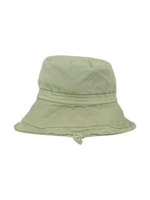 Il Gufo drawstring bucket hat - Green