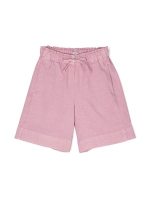 Il Gufo drawstring elasticated-waist shorts - Pink