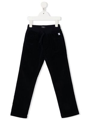 Il Gufo drawstring-waist cotton track pants - Blue