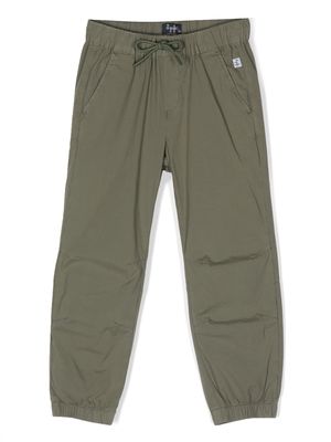 Il Gufo drawstring-waist cotton trousers - Green