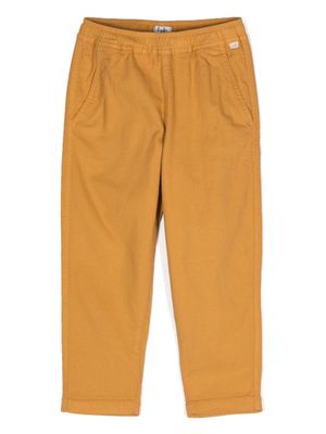 Il Gufo drawstring-waist tapered trousers - Yellow
