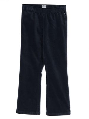 Il Gufo elastic-waist flared trousers - Blue