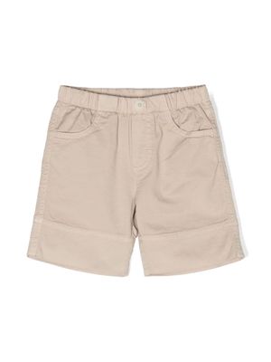 Il Gufo elasticated-waist cotton shorts - Neutrals