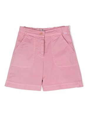 Il Gufo elasticated-waist cotton shorts - Pink