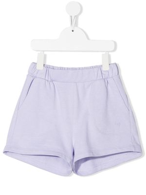 Il Gufo elasticated-waist cotton shorts - Purple