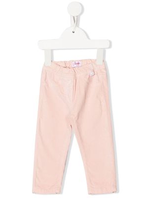 Il Gufo elasticated-waist cotton trousers - Pink